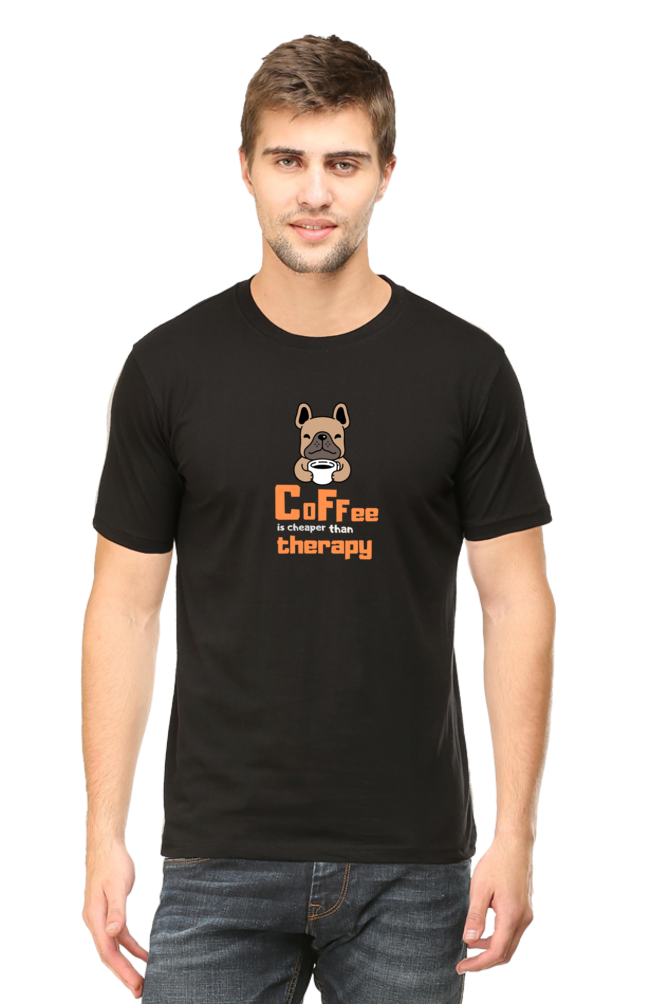 Coffee is cheaper than Therapy Half Sleeve Tshirt