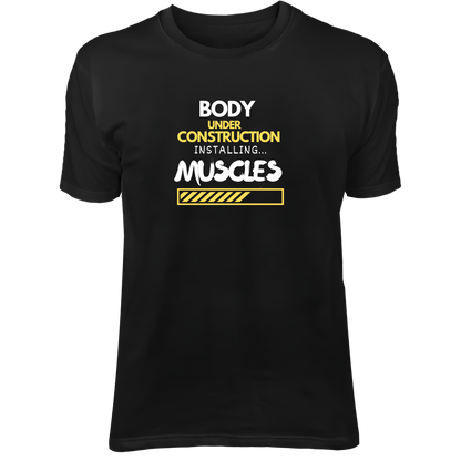 Body Under Construction Half Sleeve Tshirt