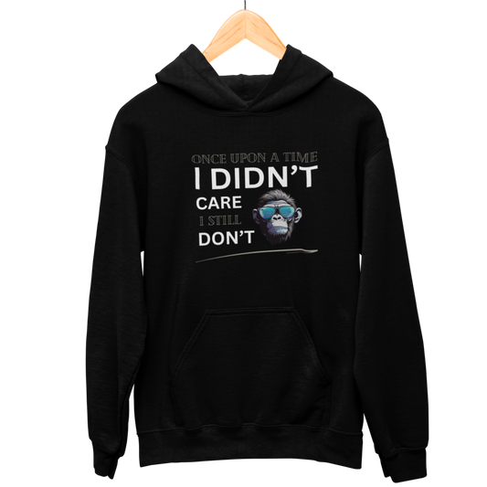 I Didnt Care Hooded Sweatshirt