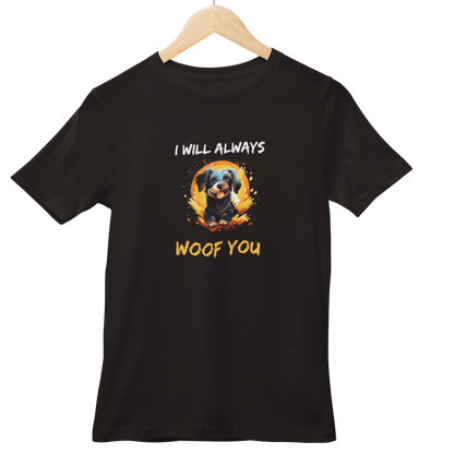 I Will Always Woof You Half Sleeve Tshirt